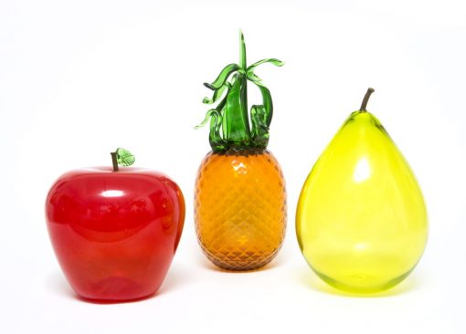 McFadden Art Glass Fruit (Apple, Pineapple, Pear)