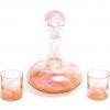 McFadden Art Glass Gold Topaz Decanter Set