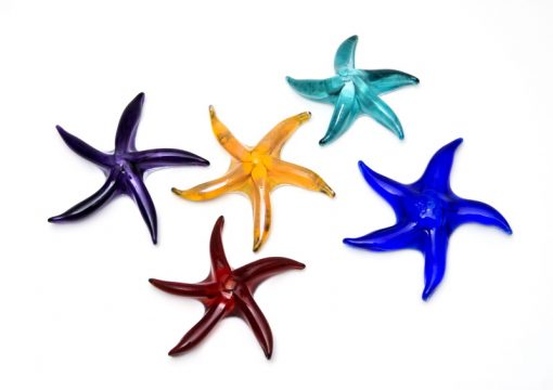 McFadden Art Glass Starfish (Amethyst, Red, Gold Topaz, Lagoon, Cobalt)
