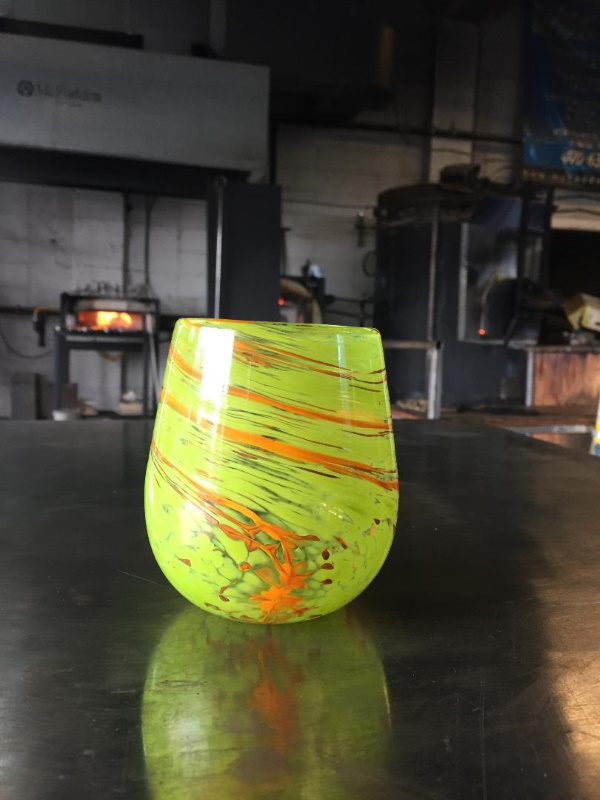 Hand-Blown Glass Pitcher Set - McFadden Art Glass