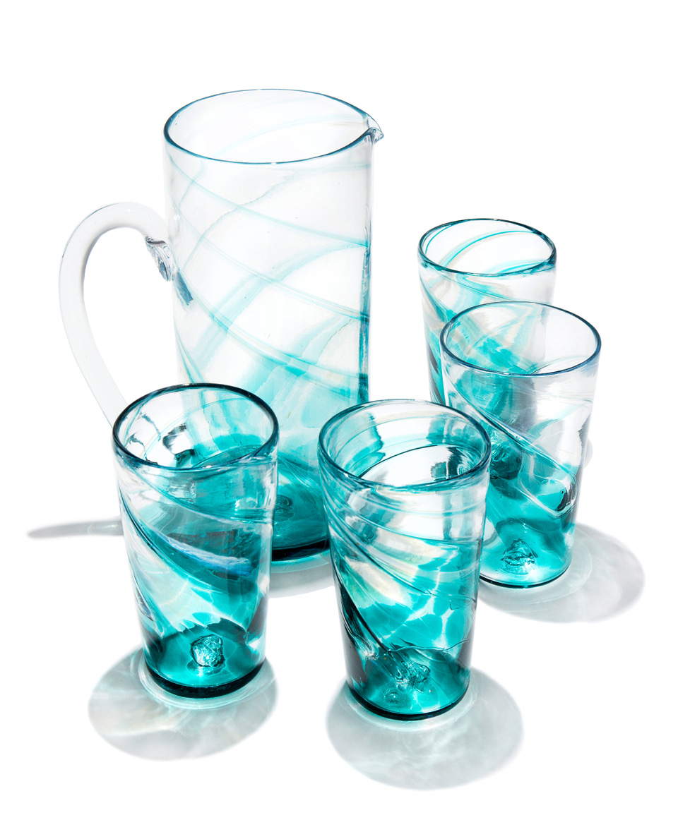 Pitcher & Cup Set - McFadden Art Glass