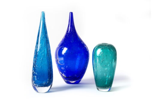 McFadden Art Glass bubble vases